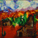 Texas painter artist Pam Arthur - Mixed Media Collage