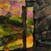 Texas painter artist Pam Arthur - Mixed Media Collage