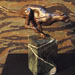 Texas artist sculptor Ken Arthur - Running Cheetah - Solid Cast Bronze