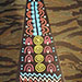 Texas artist sculptor Ken Arthur - Tribal Triangles - Painted Steel