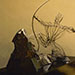 Texas artist sculptor Ken Arthur - Hercules Archer - Painted Steel