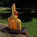 Texas painter artist Ken Arthur - Manhattan Abstraction - Acrylic and Wood Sculpture