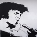 Texas painter artist Ken Arthur - Black & White Series of Cultural Icons. Acrylic on Canvas.