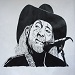 Texas painter artist Ken Arthur - Black & White Series of Cultural Icons. Acrylic on Canvas.