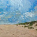 Texas painter artist Ken Arthur Texas Gulf Coast Dunes Painting - Oil on Board