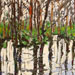 Texas painter artist Ken Arthur Reflections Texas Hill Country Painting - Acrylic on Board