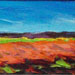 Texas painter artist Ken Arthur Purple Hills Texas Hill Country Painting- Oil on Board