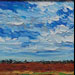 Texas painter artist Ken Arthur - Stonewallsky #2 - Oil on Board