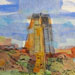 Texas painter artist Ken Arthur - Chapel of the Holy Cross - Arizona Mixed Media on Paper