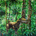 Texas painter artist Ken Arthur - acrylic and enamel on board painting