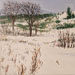 Texas artist Ken Arthur Winter Painting - Acrylic and Enamel